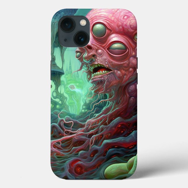 Alien Creature Surreal Horror Art Case-Mate iPhone Case (Back)