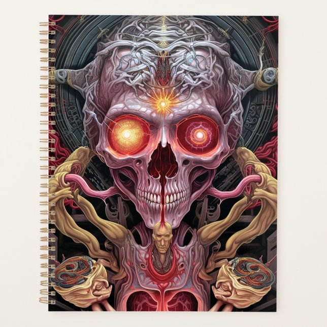 Alien Creature Surreal Horror Art Planner (Front)