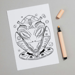 Alien: Creatures Out of This World Colouring Poste Poster