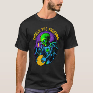 Alien Cryptocurrency Bitcoin 2 T-Shirt