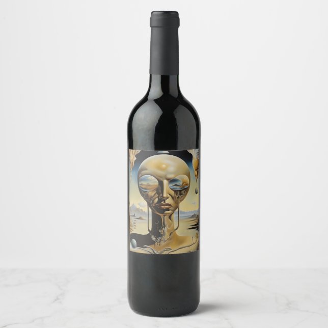 Alien custom wine label (Front)