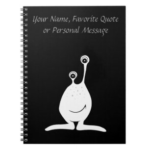 Alien - Cute Cartoon Character Spiral Notebook
