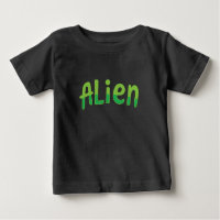 Alien Cute Playful Space Alien Green Typography
