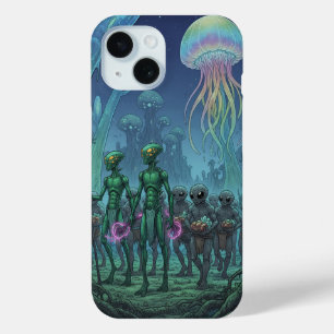 Alien Deep Sea Encounter iPhone 15 Case