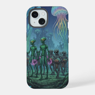 Alien Deep Sea Encounter iPhone 15 Case