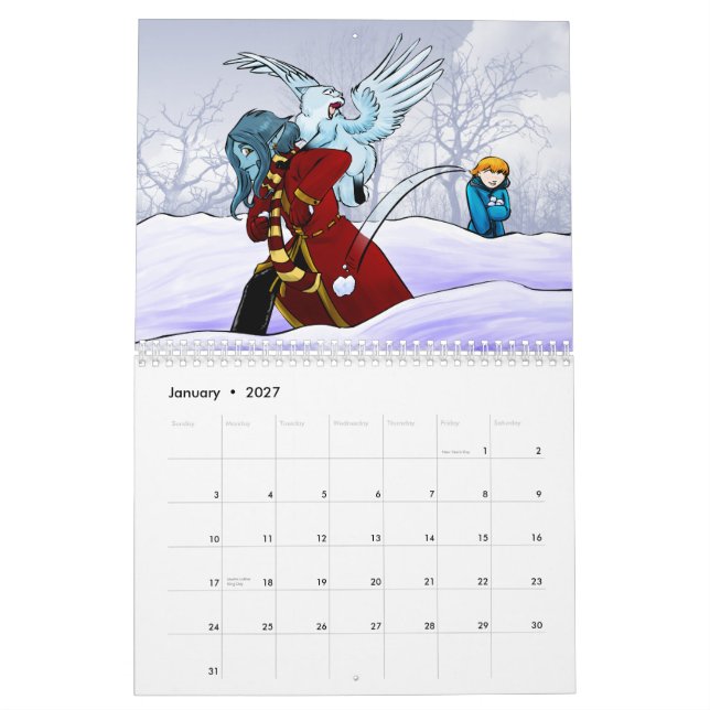 Alien Dice 2012 Calendar (Jan 2027)