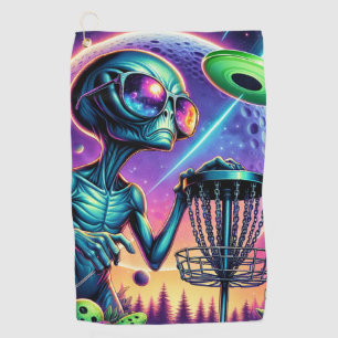 Alien Disc Golf   Towel