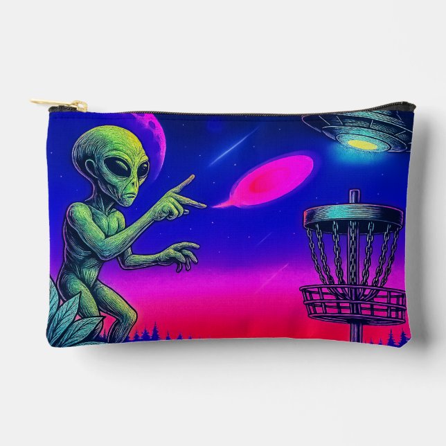 Alien Disc Golf Zippered Bag (Front)
