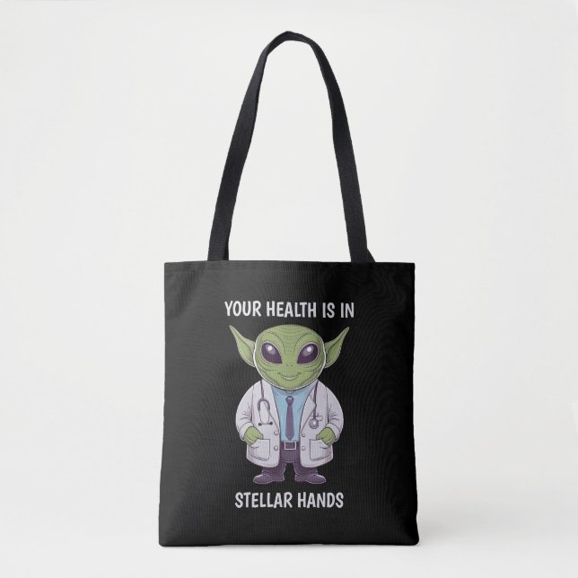 Alien Doctor Tote Bag (Front)