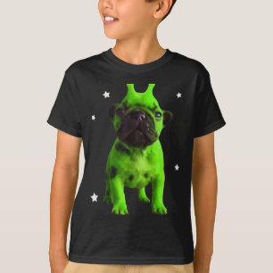 Alien Dog Meme Retro Silly Dog Vintage Space Bble  T-Shirt