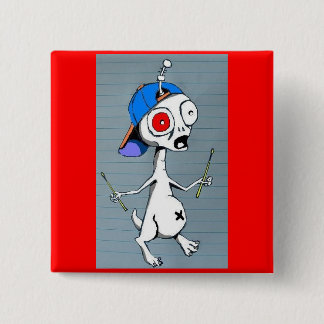 Alien Drummer Button