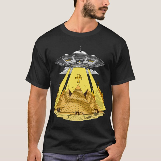 Alien Egyptian Pyramids T-Shirt (Front)