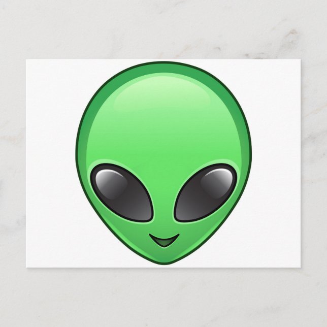 alien emoji postcard (Front)