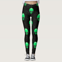 alien emojis leggings