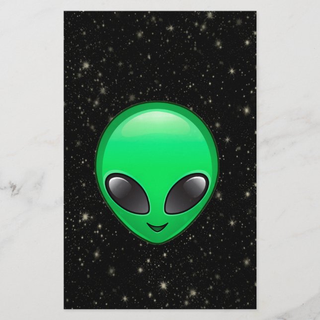 alien emojis stationery (Front)