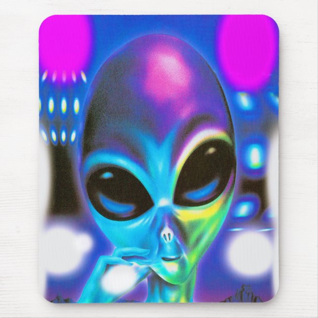 Alien Encounter Mouse Pad (Front)