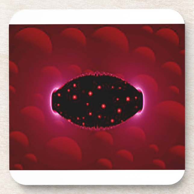 Alien Energy Source With Background Spheres Coaster (Front)