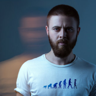 Alien Evolution Wht T-Shirt