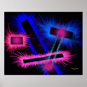 Alien Eyes Glow Poster