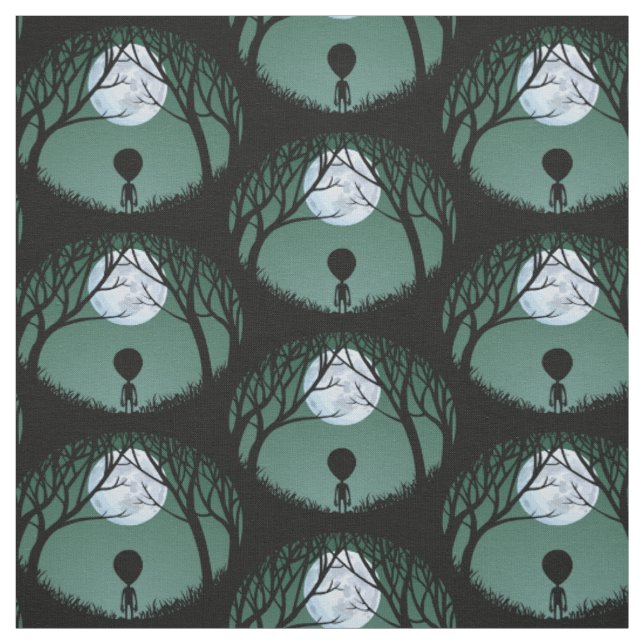 Alien Fabric Cute Alein Fabric Custom E.T. Fabric (Swatch)