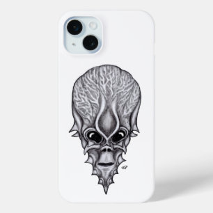 Alien Face , African Skull Facial Reconstruction iPhone 15 Mini Case