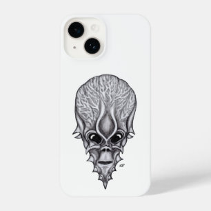 Alien Face , African Skull Facial Reconstruction iPhone 14 Case