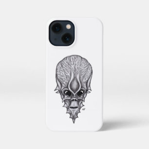 Alien Face , African Skull Facial Reconstruction iPhone 13 Mini Case