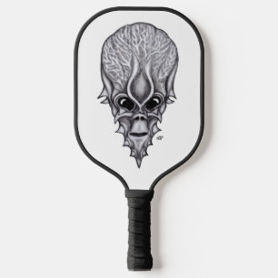 Alien Face , African Skull Facial Reconstruction Pickleball Paddle