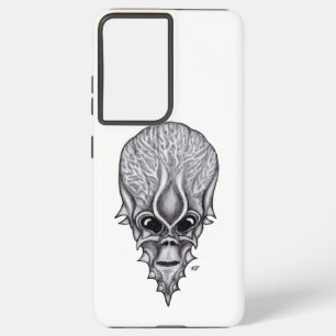 Alien Face , African Skull Facial Reconstruction Samsung Galaxy Case