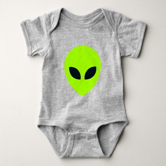 ALIEN FACE BABY BODYSUIT (Front)