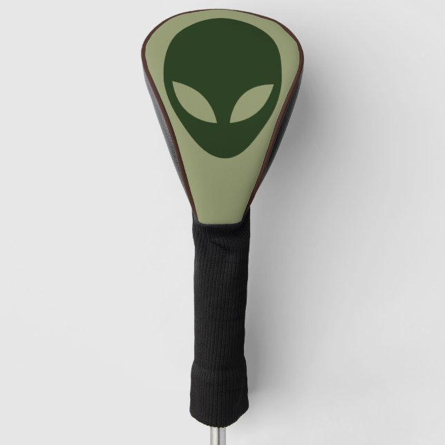 Alien Face Golf Head Cover (Front)