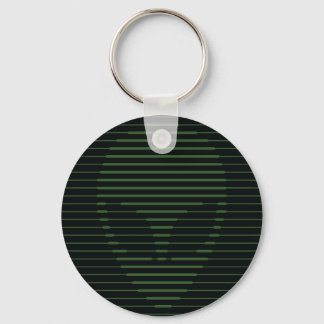 Alien face key ring