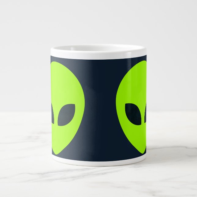 ALIEN FACE LARGE COFFEE MUG (Front)