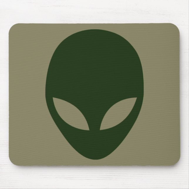 Alien Face Mouse Pad (Front)