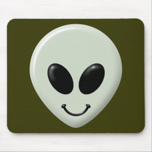 Alien Face Mouse Pad