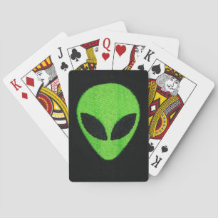 Alien Face Playing Cards. Cards