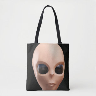 Alien Face Tote Bag