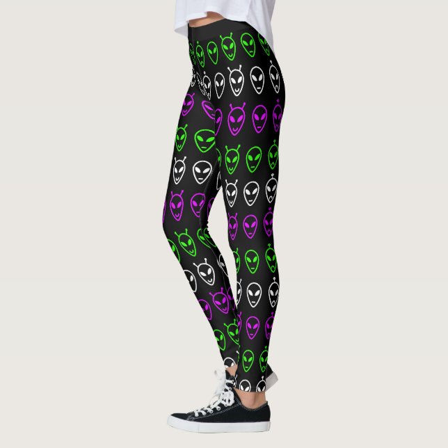 Alien Faces Trio Leggings (Left)