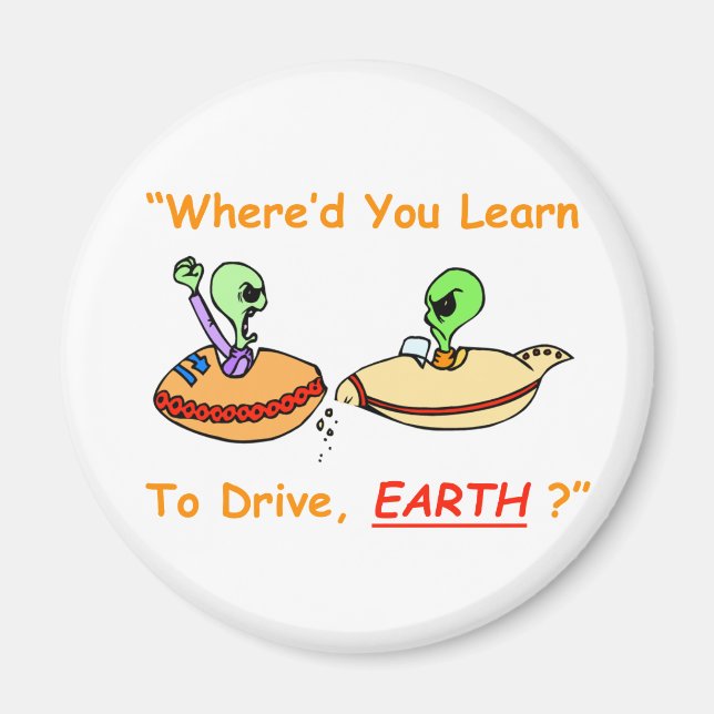 Alien Fender Bender Magnet (Front)