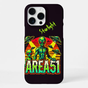 Alien Figures Emerge Near Area 51 iPhone 16 Pro Max Case