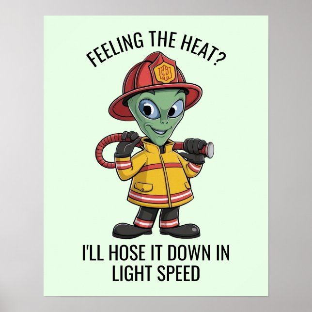 Alien Firefighter Poster (Front)