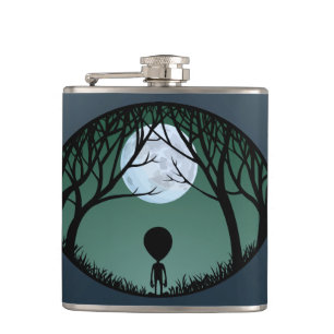 Alien Flask Alien Grey Drink Flasks Personalise