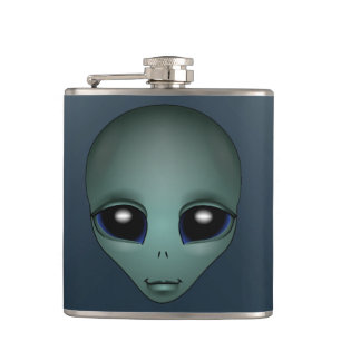 Alien Flask Alien Grey Drink Flasks Personalise