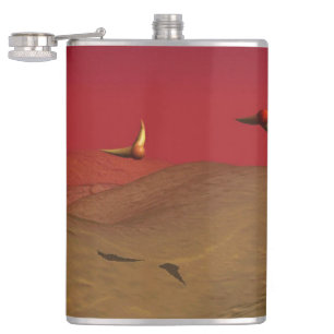 Alien Flight Hip Flask