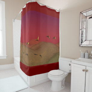 Alien Flight Shower Curtain