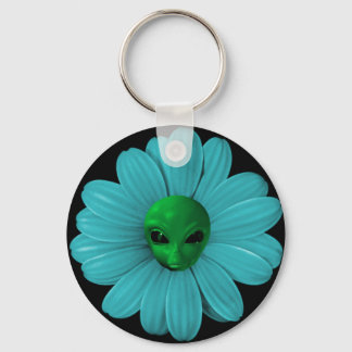 Alien Flower Heads Key Ring