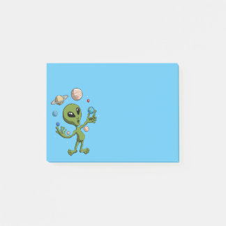 Alien found life post-it notes