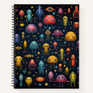 Alien Fun Bullet Line Recipe Notebook