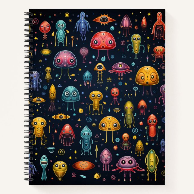 Alien Fun Bullet Line Recipe Notebook (Front)