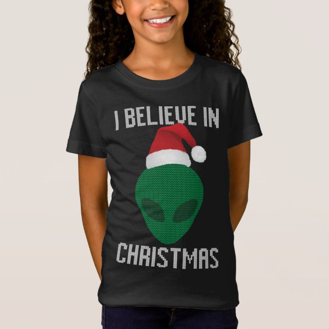 Alien Funny Ugly Christmas Sweater Party (Front)